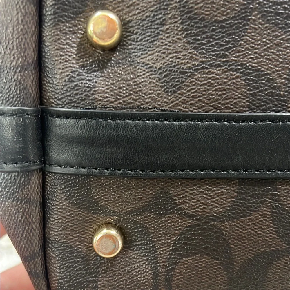 Coach Tyler Brown Black and Gold Women's tote - Picture 12 of 12
